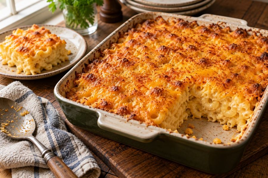 Baked macaroni and cheese